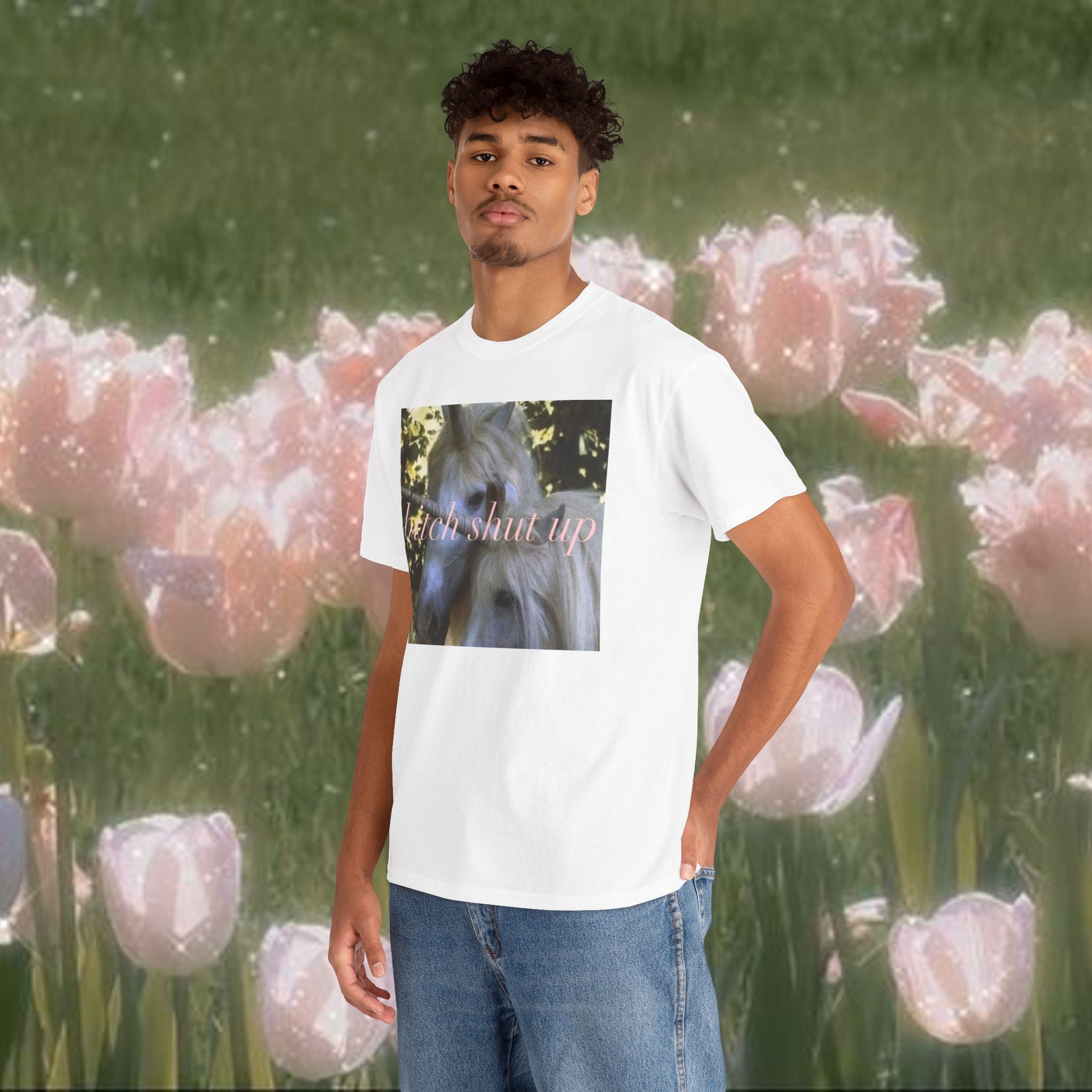 Vintage Unicorn Meme T-Shirt – Funny Sarcastic Graphic Tee, Coquette Y2K Aesthetic Shirt, Unisex 100% Cotton