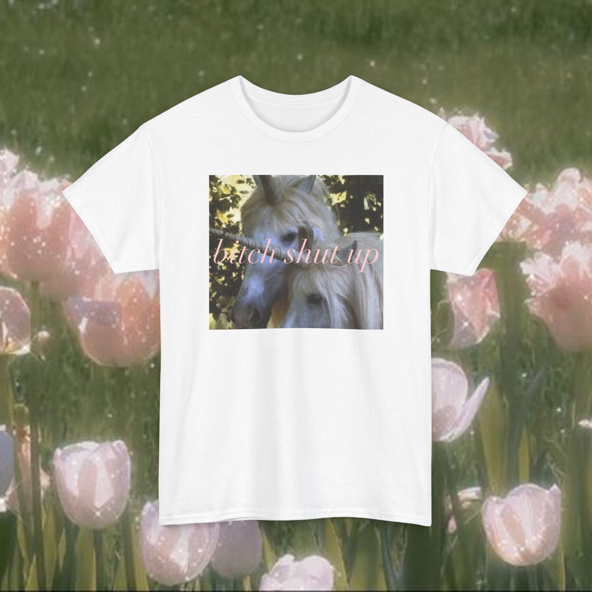 Vintage Unicorn Meme T-Shirt – Funny Sarcastic Graphic Tee, Coquette Y2K Aesthetic Shirt, Unisex 100% Cotton