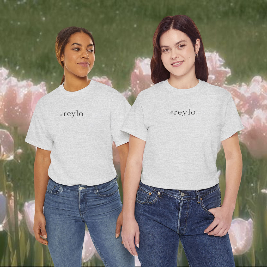 #reylo Minimalist Hashtag Tee — Subtle Fandom Shirt, Enemies to Lovers Aesthetic
