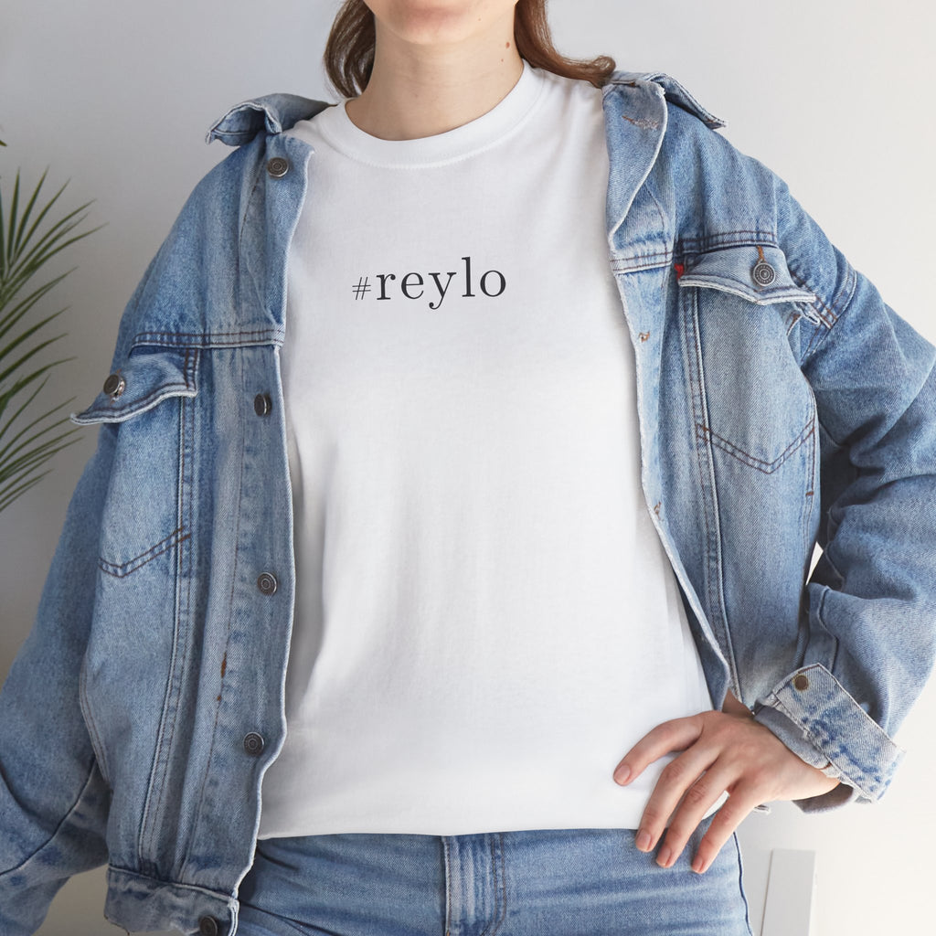 #reylo Minimalist Hashtag Tee — Subtle Fandom Shirt, Enemies to Lovers Aesthetic