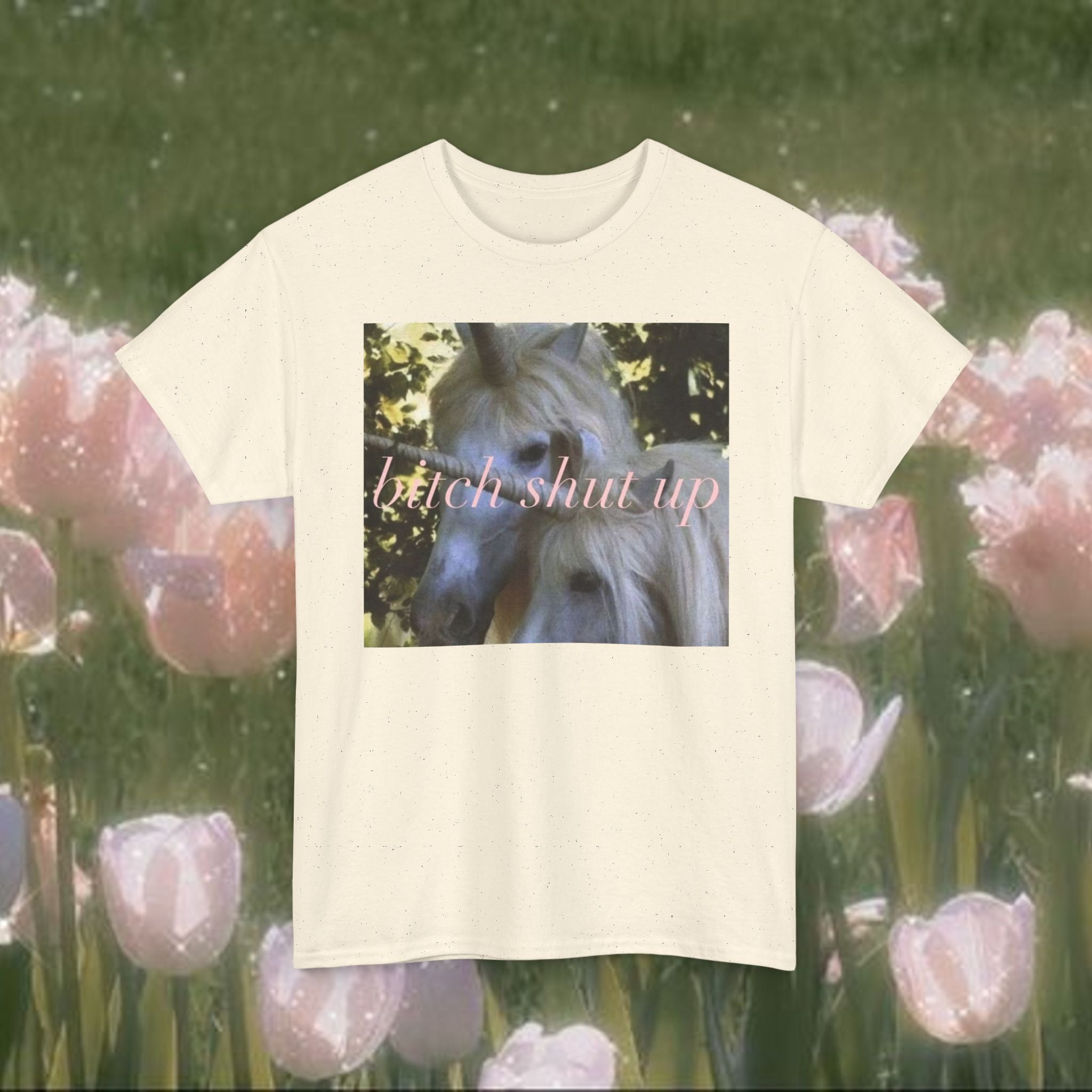 Vintage Unicorn Meme T-Shirt – Funny Sarcastic Graphic Tee, Coquette Y2K Aesthetic Shirt, Unisex 100% Cotton