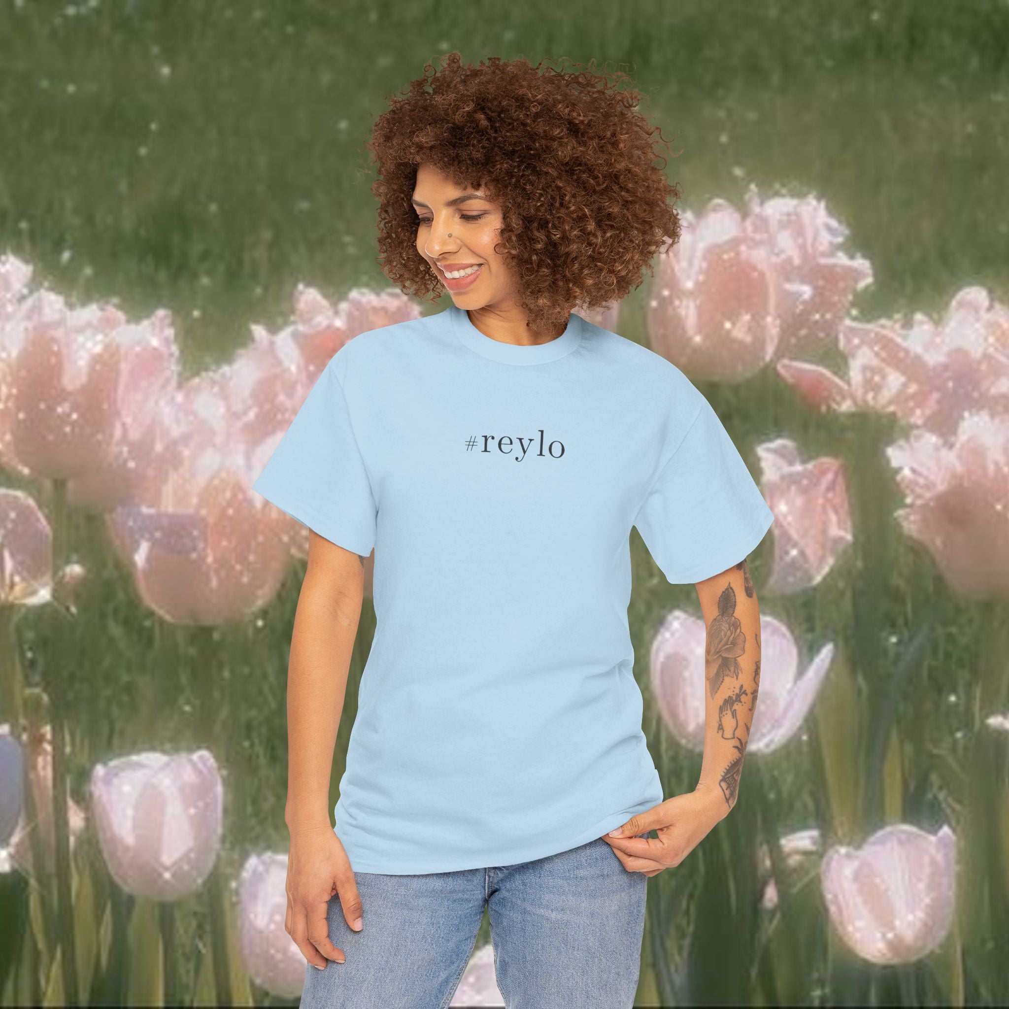 #reylo Minimalist Hashtag Tee — Subtle Fandom Shirt, Enemies to Lovers Aesthetic