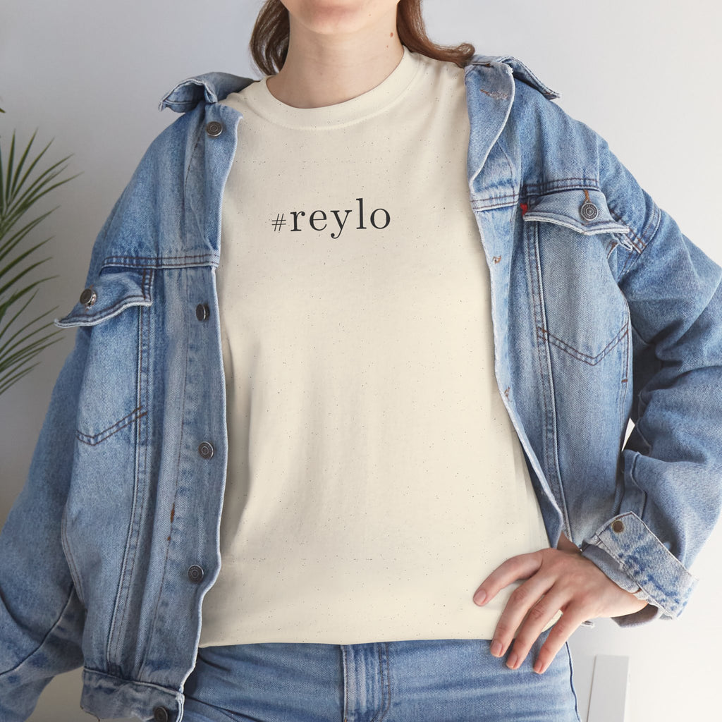 #reylo Minimalist Hashtag Tee — Subtle Fandom Shirt, Enemies to Lovers Aesthetic