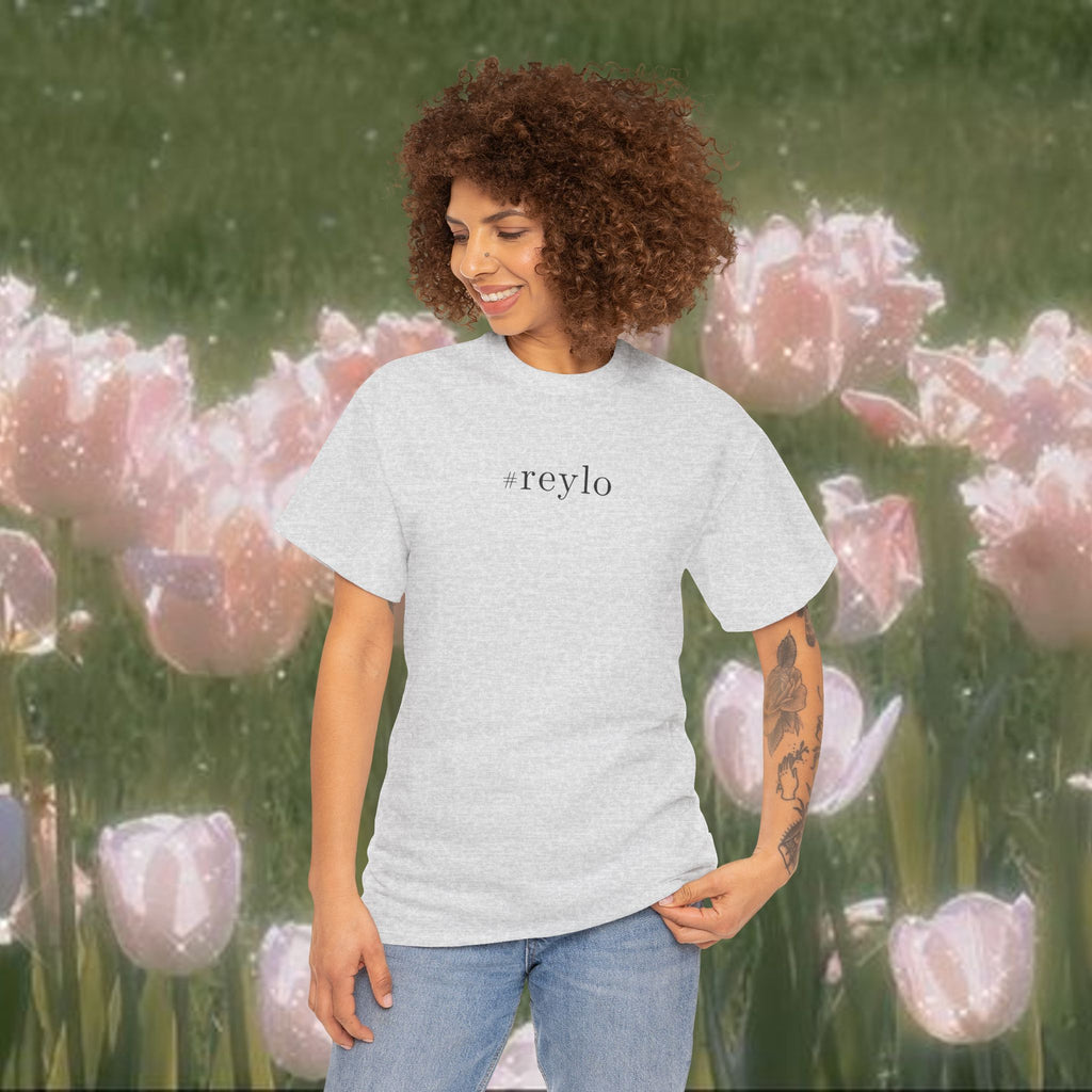 #reylo Minimalist Hashtag Tee — Subtle Fandom Shirt, Enemies to Lovers Aesthetic