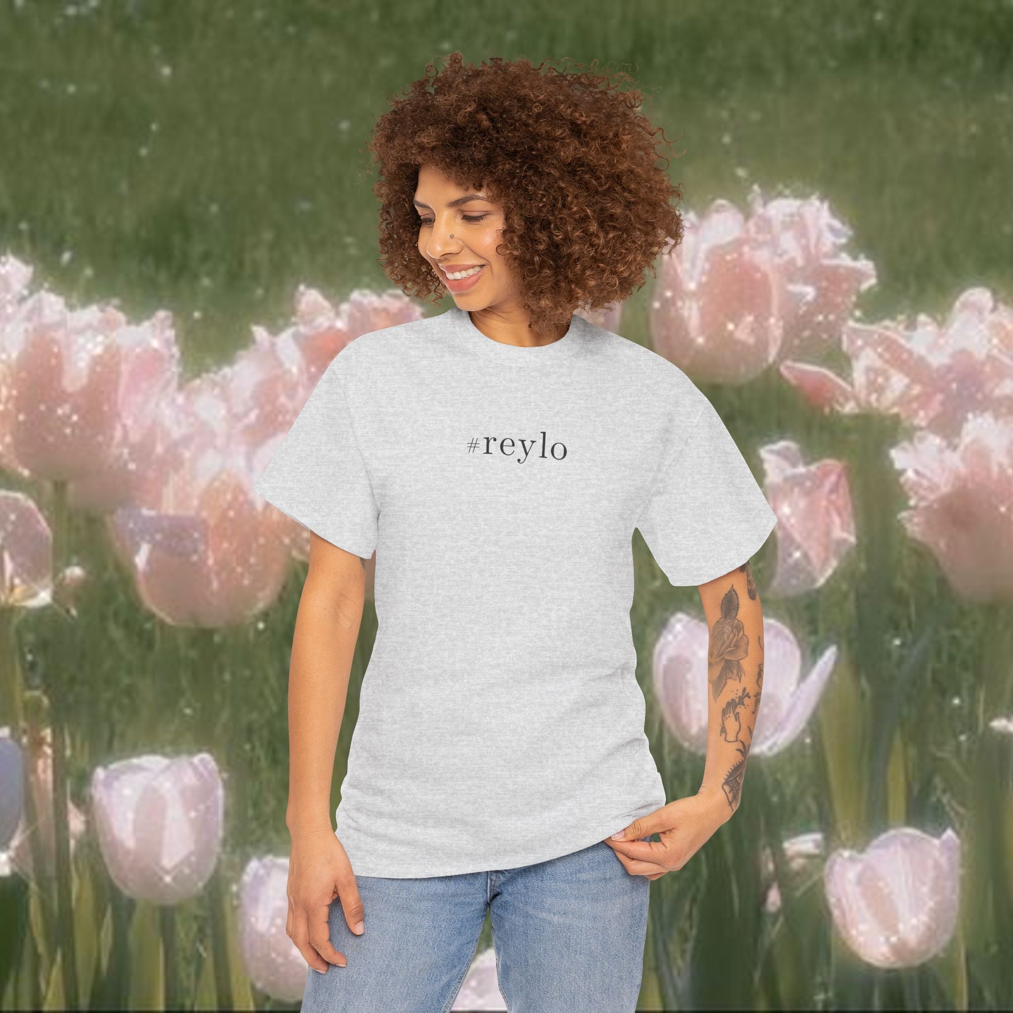 #reylo Minimalist Hashtag Tee — Subtle Fandom Shirt, Enemies to Lovers Aesthetic