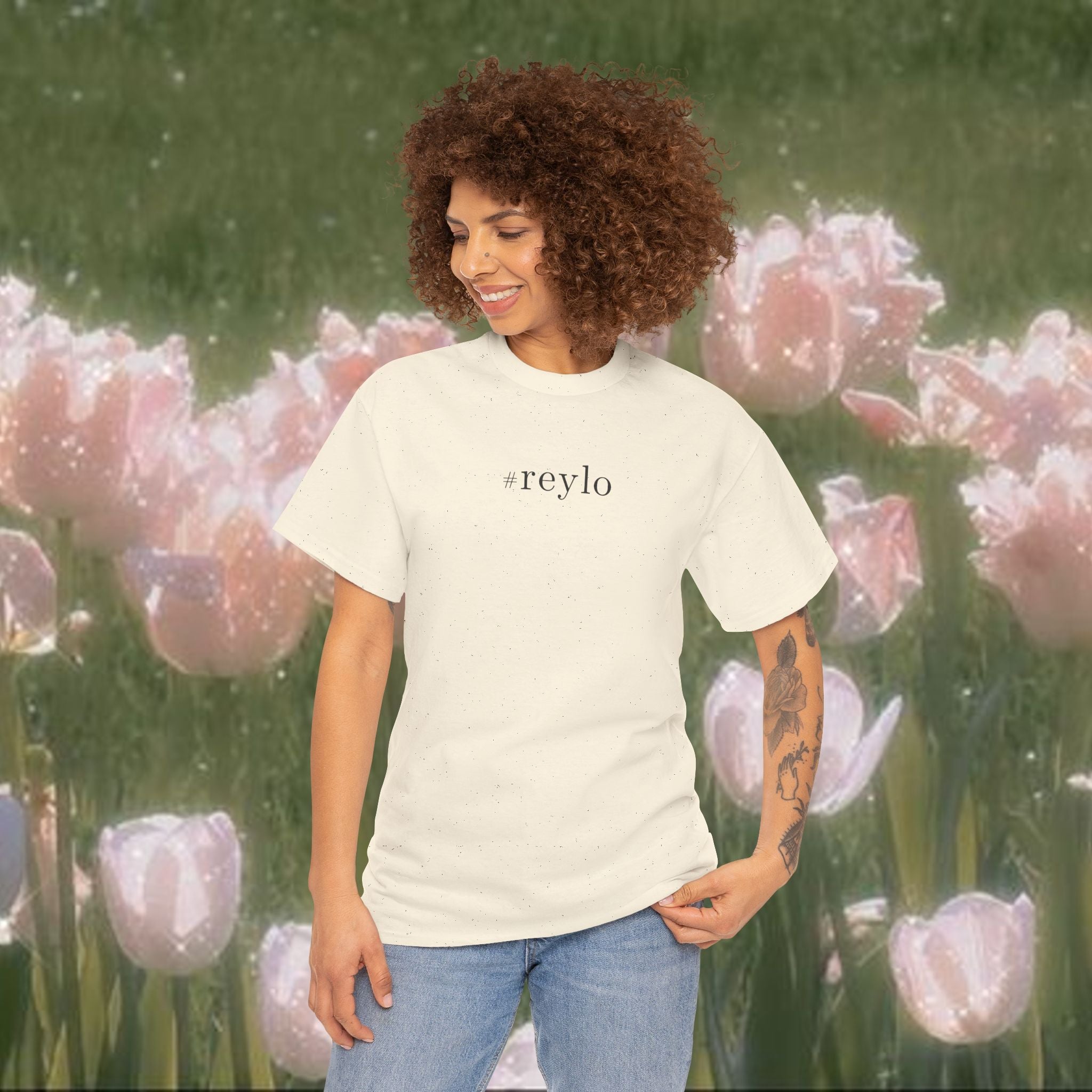 #reylo Minimalist Hashtag Tee — Subtle Fandom Shirt, Enemies to Lovers Aesthetic