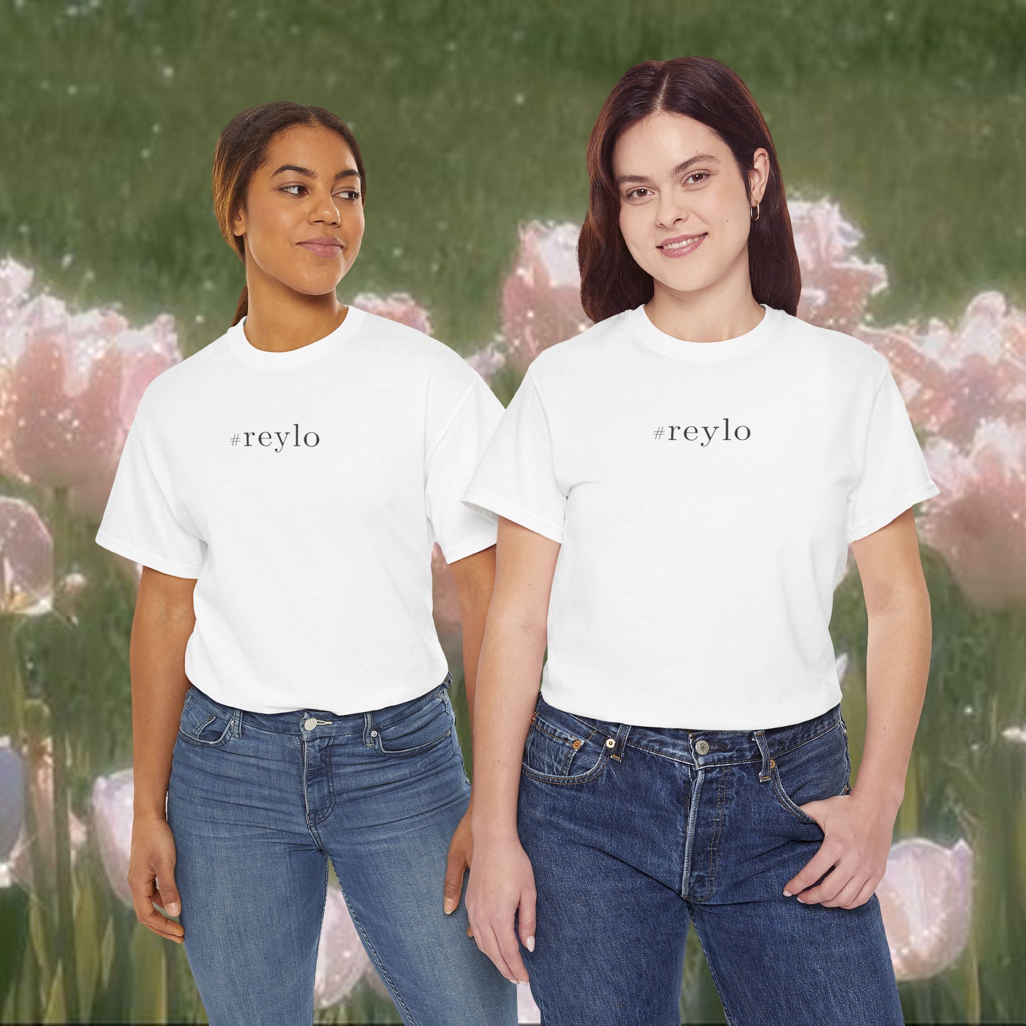 #reylo Minimalist Hashtag Tee — Subtle Fandom Shirt, Enemies to Lovers Aesthetic