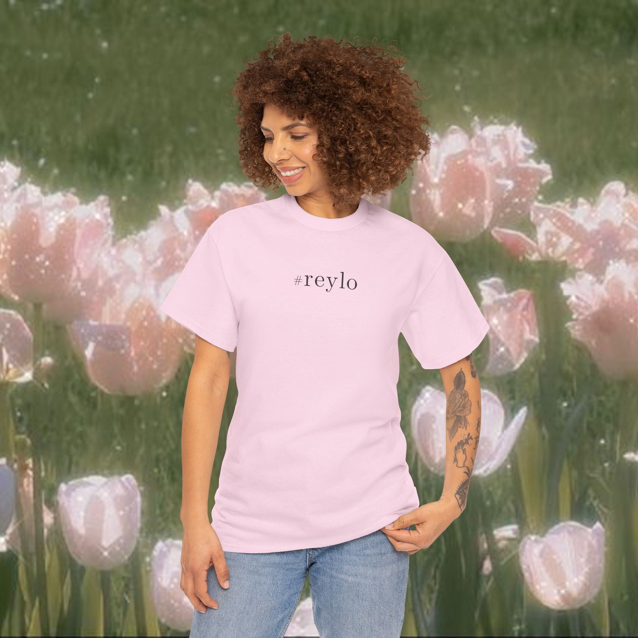 #reylo Minimalist Hashtag Tee — Subtle Fandom Shirt, Enemies to Lovers Aesthetic