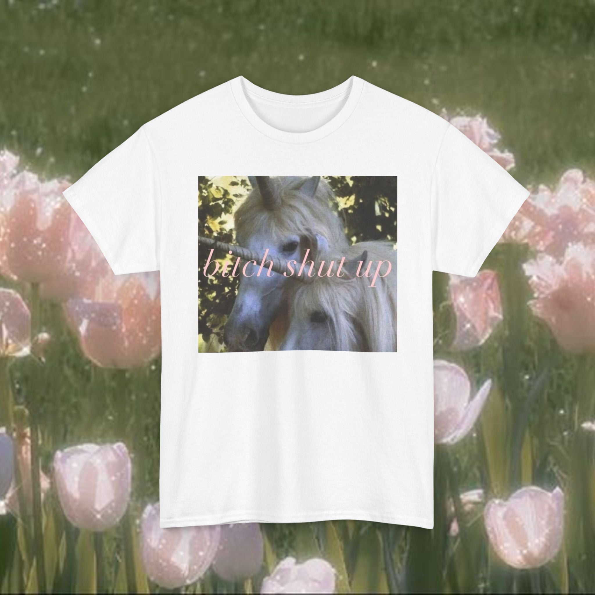 Vintage Unicorn Meme T-Shirt – Funny Sarcastic Graphic Tee, Coquette Y2K Aesthetic Shirt, Unisex 100% Cotton