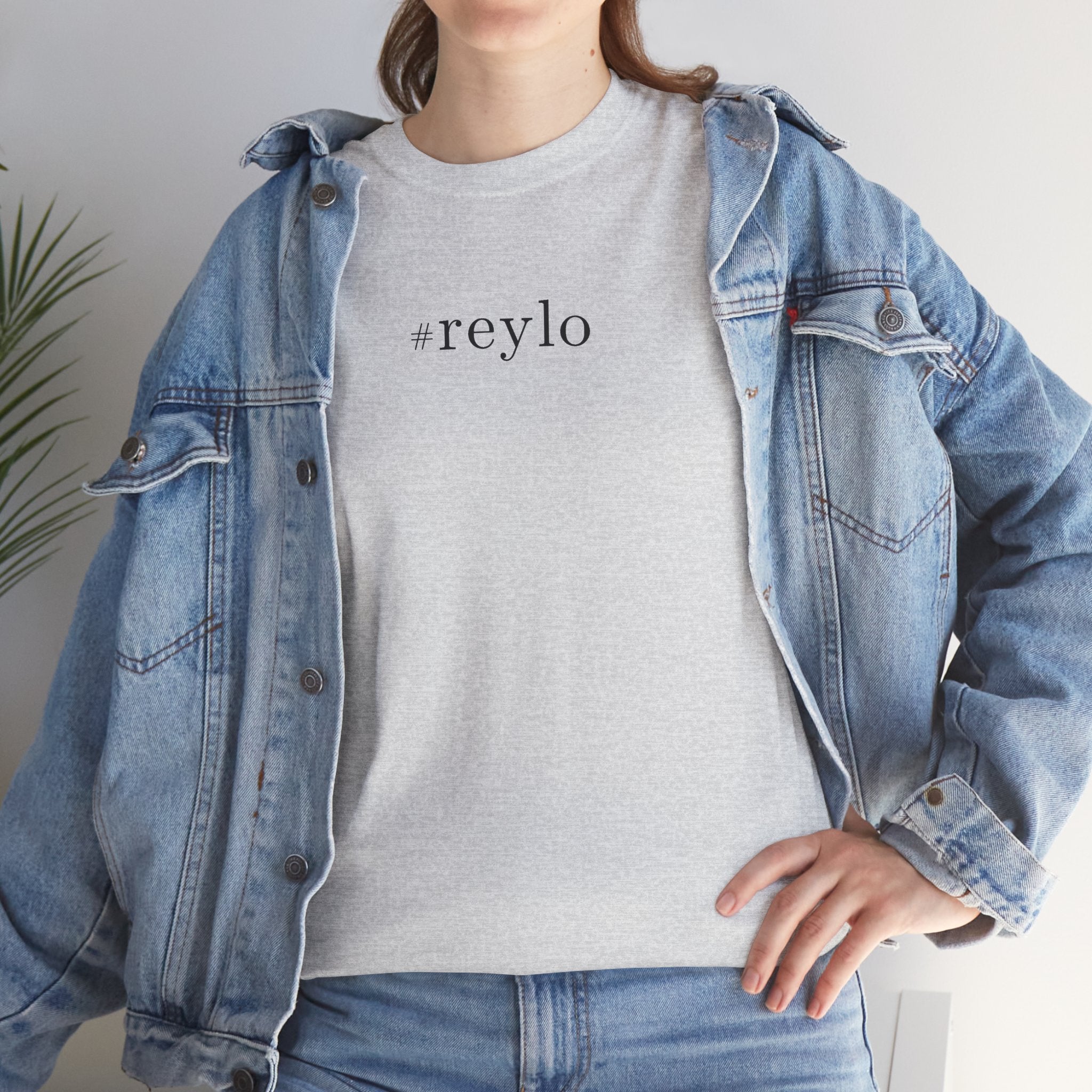#reylo Minimalist Hashtag Tee — Subtle Fandom Shirt, Enemies to Lovers Aesthetic